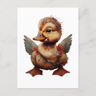 Mosaik Duckling Cupid Postcard Postkarte