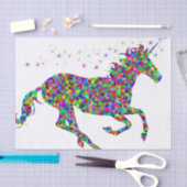 Mosaik-Einhorn Seidenpapier (Handwerk)