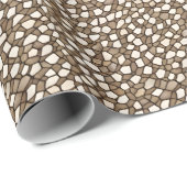 Mosaik Elegance: Gilded Honeycomb Wrapping Paper Geschenkpapier (Rolleneckpunkt)