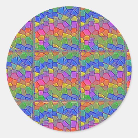 Mosaik Fantasy Sticker (Vorderseite)