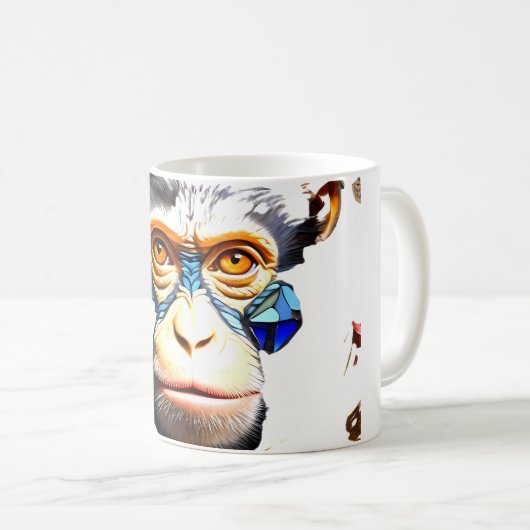 Mosaik Fantasy Tasse Design (VorderseiteRechts)