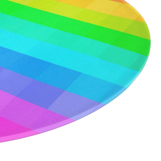 Mosaik farbenfroh Regenbogen Pride Geometric Moder Schneidebrett (Ecke)
