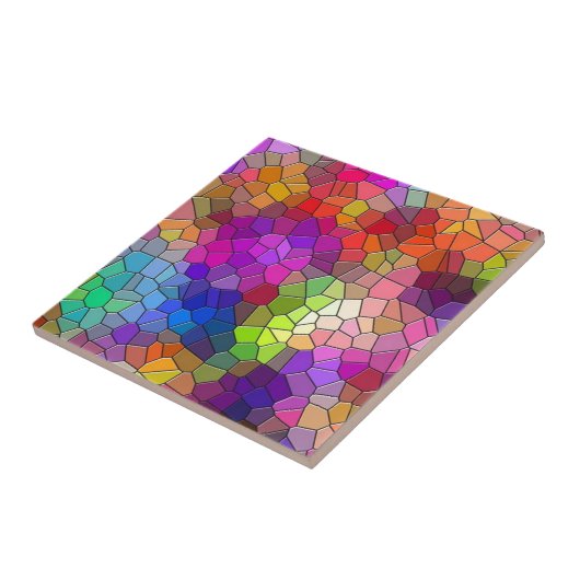 Mosaik-Fliesen-Regenbogen Fliese (Seite)