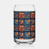 Mosaik Floral Bird mix Dosenglas (Rückseite)