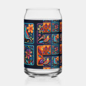 Mosaik Floral Bird mix Dosenglas (Links)