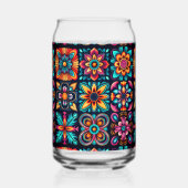 Mosaik-Floral-Mischung Dosenglas (Rückseite)