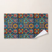 Mosaik Floral Mix Badhandtuch Set (Handtuch)