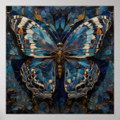 Mosaik Flutter - 3D Butterfly Moderne Kunst Poster (Vorne)