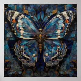 Mosaik Flutter - 3D Butterfly Moderne Kunst Poster