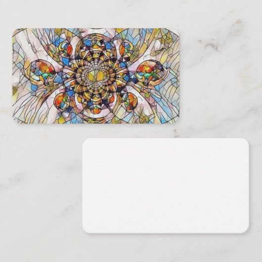 Mosaik-Fraktal Visitenkarte (Vorne/Hinten)