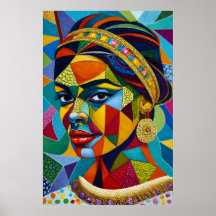 Mosaik: Frauengesicht