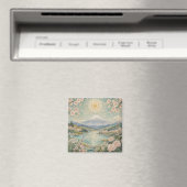 Mosaik-Frühlingsserenität Magnet (In Situ (Geschirrspüler))