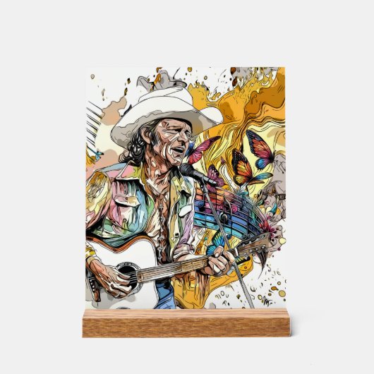 Mosaik für kreative Musik 8x10 Prints Acrylschild (Vorderseite)