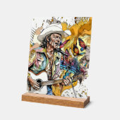 Mosaik für kreative Musik 8x10 Prints Acrylschild (Winkel)