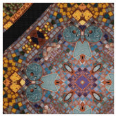 Mosaik-Garten Stoff (Nahaufnahme)