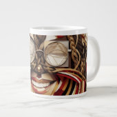 Mosaik-Geist Jumbo-Tasse (Vorderseite Rechts)