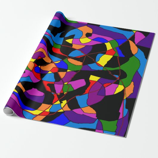 Mosaik gemischt lebendig geschenkpapier (Ungerollt)