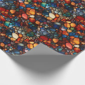 Mosaik Gemstone Geschenkpapier (Ecke)