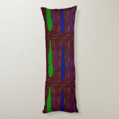 Mosaik gemustert in lila-blauschwarz seitenschläferkissen (Rückseite (Vertikal))