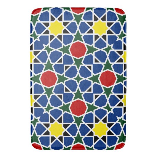 Mosaik Geometric Pattern Design Fliese Badematte (Vorderseite Vertikal)