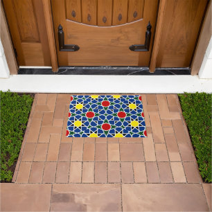 Mosaik Geometric Pattern Design Fliese Fußmatte