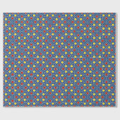 Mosaik Geometric Pattern Design Fliese Geschenkpapier (Flach)