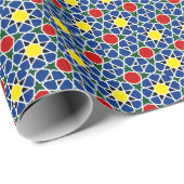 Mosaik Geometric Pattern Design Fliese Geschenkpapier (Rolleneckpunkt)