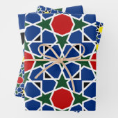 Mosaik Geometric Pattern Design Fliese Geschenkpapier Set (Beispiel)