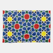 Mosaik Geometric Pattern Design Fliese Geschirrtuch (Horizontal)