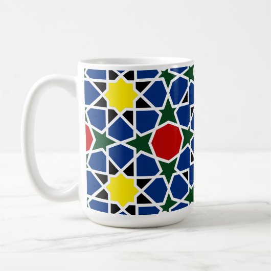 Mosaik Geometric Pattern Design Fliese Kaffeetasse (Links)