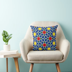 Mosaik Geometric Pattern Design Fliese Kissen