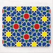 Mosaik Geometric Pattern Design Fliese Mousepad (Vorne)