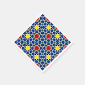 Mosaik Geometric Pattern Design Fliese Serviette (Ecke)