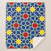 Mosaik Geometric Pattern Design Fliese Sherpadecke (Vorderseite)