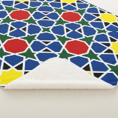 Mosaik Geometric Pattern Design Fliese Sherpadecke (3/4)