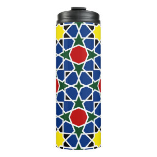 Mosaik Geometric Pattern Design Fliese Thermosbecher