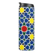 Mosaik Geometric Pattern Design Fliese Thermosbecher (Nach rechts gedreht)