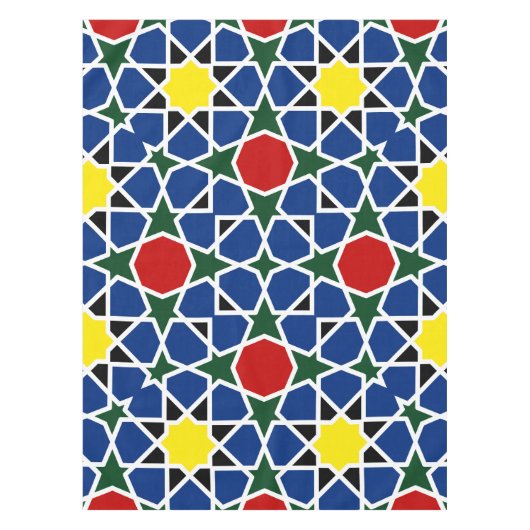 Mosaik Geometric Pattern Design Fliese Tischdecke (Vorderseite)