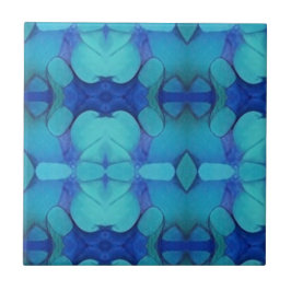 Mosaik geometrisch tiefblaue Aqua Design kitty Sti Fliese
