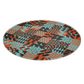 Mosaik geometrische Fliesen, nahtlos elegantes Mus Schneidebrett (Ecke)