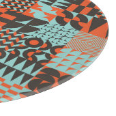 Mosaik geometrische Fliesen, nahtlos elegantes Mus Schneidebrett (Ecke)