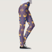Mosaik geometrische Pflaume Gold Marine Design kit Leggings (Rechts)