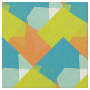 Mosaik geometrisches Muster moderner Farben Stoff