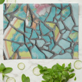 Mosaik-Geschirrtuch Küchentuch (Gefaltet)