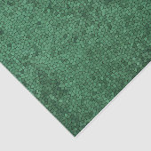 Mosaik gestanztes Glas Stil grüne Textur Muster Seidenpapier (Ausschnitt)