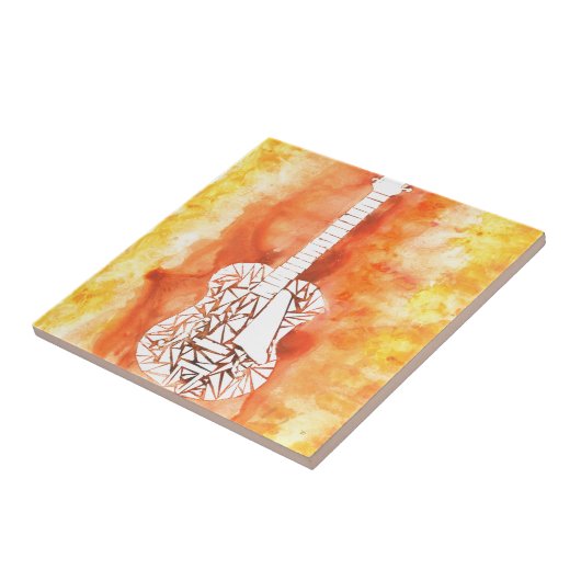 Mosaik-Gitarre Fliese (Seite)