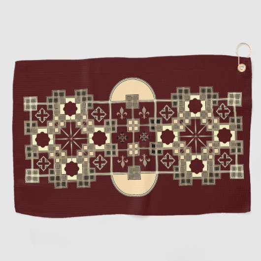 Mosaik Golfhandtuch (Horizontal)