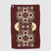 Mosaik Golfhandtuch (Vorderseite)