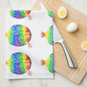 Mosaik Granatapfel Küchentücher (Viertel Falte)