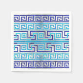 Mosaik Griechischer Meander griechisches Schlüssel Serviette (Vorderseite)